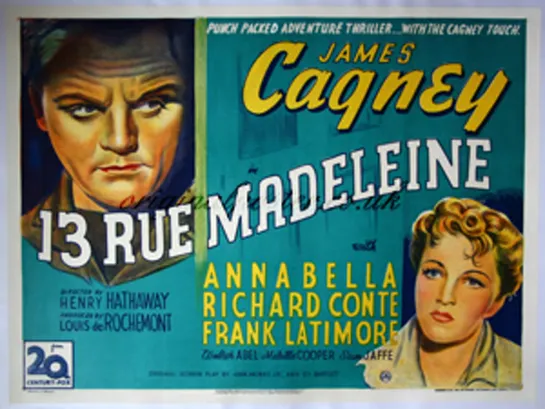 13 Rue Madeleine (1947) -720p- James Cagney, Annabella, Richard Conte