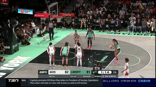 Las Vegas Aces at New York Liberty 28.08.2023