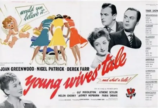 Young Wives Tale (1951) -1080p- Nigel Patrick, Audrey Hepburn, Derek Farr, Joan Greenwood