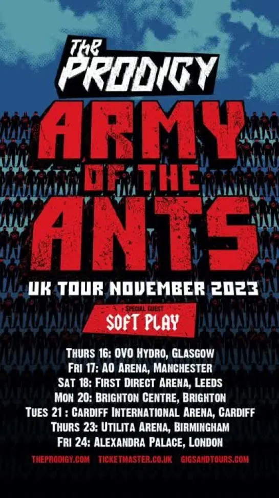 The Prodigy - Army Of The Ants UK Tour November 2023