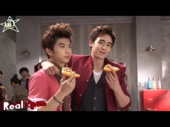 [Real 2PM] Mr. Pizza CF making film (Рус.саб)