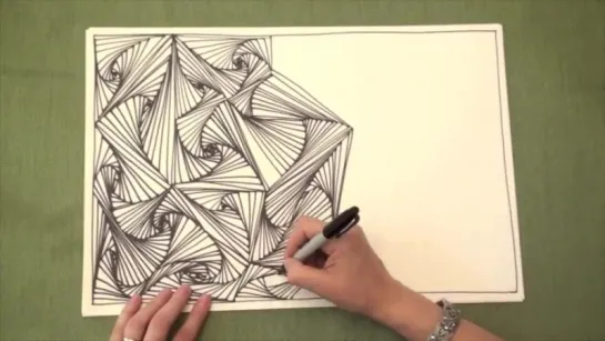 Line Illusions Speed Drawing by Sophia Rose