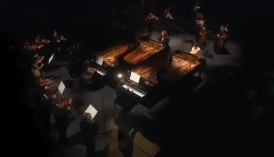 J. S. Bach. Concerto for 4 harpsichords, strings & continuo in A minor BWV 1065 (360p)