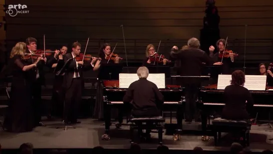 J. S. Bach. Concerto for 2 harpsichords, strings & continuo No. 1 in C minor  BWV 1060 (720p)