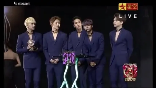 [WIN] 160415 VIXX - Annual Heated New Group Award @ 2016 China Music Awards