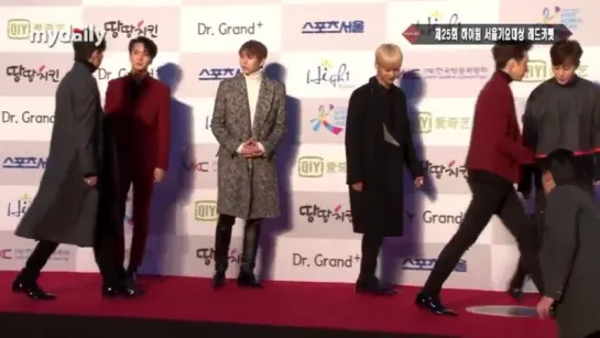 160114 VIXX x BTOB X BTS - Red Carpet @ SeoulMusicAwards