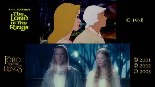 The Lord of the Rings Side-by-Side- Ralph Bakshi (78)-Peter Jackson (01-03)