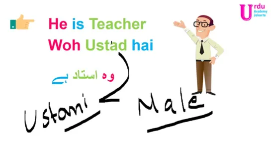 Jakarta. Lesson 3 - Urdu Course for Beginners. He, She