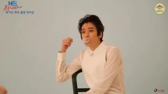 150224 Naver StarCast - Niel ARENA Photoshoot Sketch [rus sub]