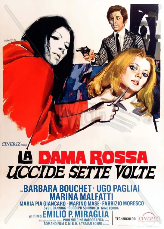 La Dama Roja Mata siete veces / La dama rossa uccide sette volte (1972) Esp  ,  Cast .