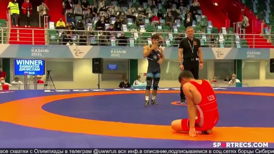 GR_Игры_СНГ_2021_60kg_UZB_Shermukhammad_SHARIBJANOV_vs_RUS_Dinislam