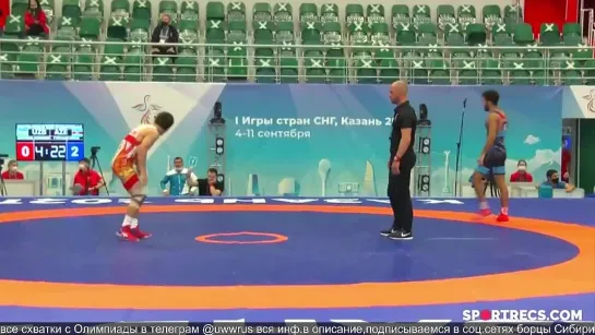 GR_Игры_СНГ_2021_55kg_UZB_Alimardon_ABDULLAEV_vs_AZE_Guluzade_NIHAD