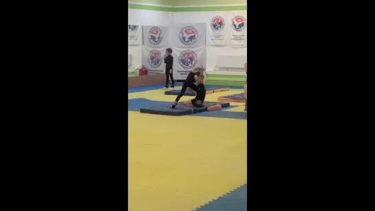 Тренировка в школе акробатики Salto 21.04.2018