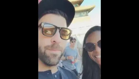 Forbidden City - Zachary Quinto and Zoe Saldana