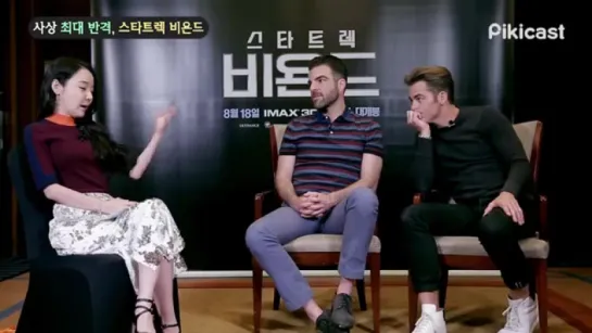 Zachary Quinto and Chris Pine - Interview Seoul