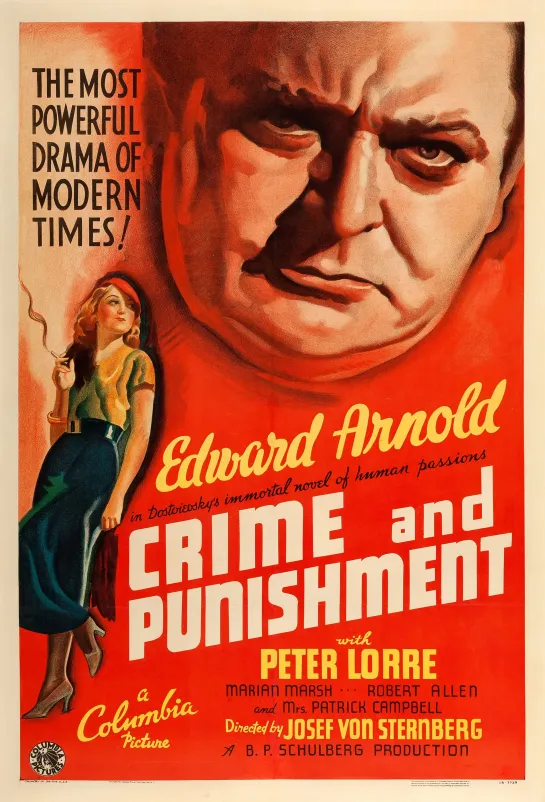 Crime and Punishment (1935) -720p- Peter Lorre, Edward Arnold, Marian Marsh