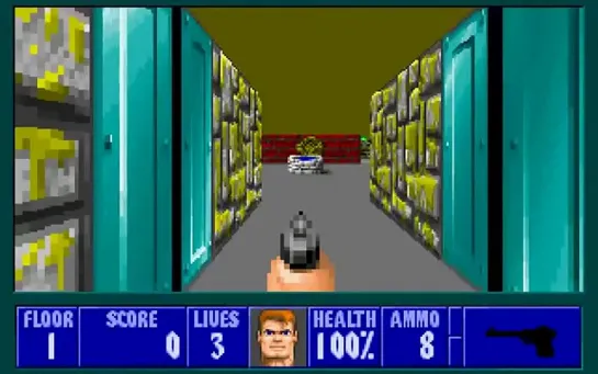 Прохождение Wolfenstein 3D - 3 Серия