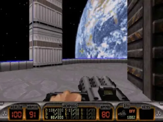 Прохождение DUKE NUKEM 3D - LUNAR APOCALYPSE - 1 Уровень