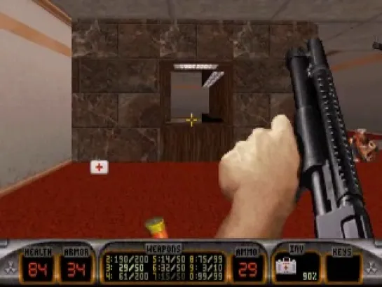 Прохождение DUKE NUKEM 3D - SHRAPNEL CITY - 2 Уровень