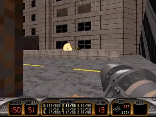 Прохождение DUKE NUKEM 3D - SHRAPNEL CITY - 10 Уровень