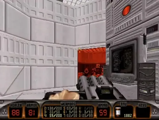 Прохождение DUKE NUKEM 3D - THE BIRTH - 1 Уровень