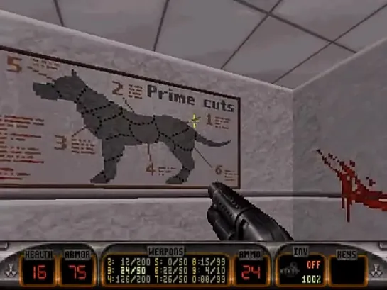 Прохождение DUKE NUKEM 3D - THE BIRTH - 2 Уровень