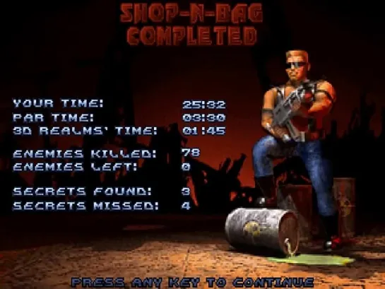 Прохождение DUKE NUKEM 3D - THE BIRTH - 3 Уровень