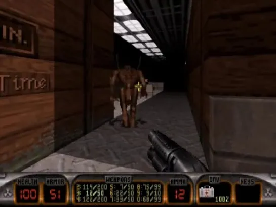 Прохождение DUKE NUKEM 3D - THE BIRTH - 4 Уровень