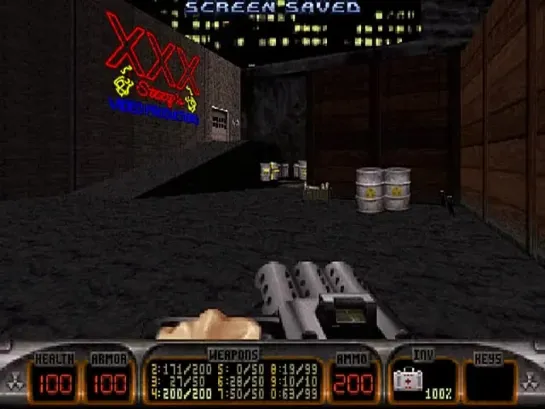 Прохождение DUKE NUKEM 3D - THE BIRTH - 8 Уровень