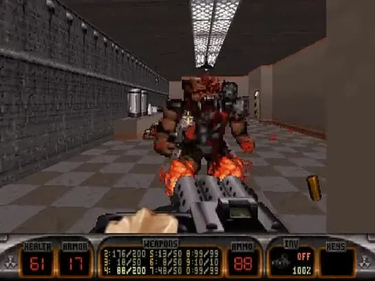 Прохождение DUKE NUKEM 3D - THE BIRTH - 10 Уровень