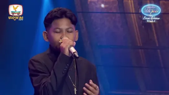 Sensational Young Singer Kids Talent ”Never Enough” Hit (David Foster) Cambodian Idol Junior 2023.