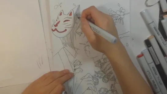 Drawing Tomoe  Nanami from Kamisama Hajimemashita 神様はじめました