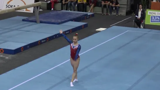 Aleksandra Shchekoldina RUS FX Q 2019 Cottbus World Cup