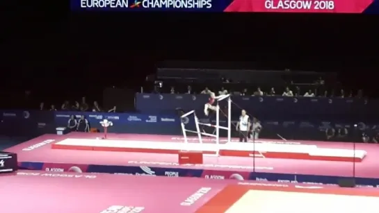 Urasova on bars Glasgow2018