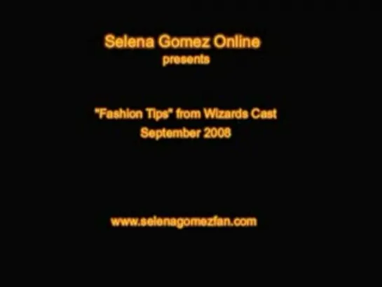 Selena Gomez- Fashion Tips (Part 1!)