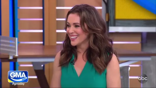 alyssa milano ▪ talks mom guilt {gma}