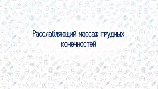 Расслабляющий массаж грудных конечностей для животных спинальников