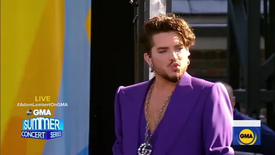 Adam Lambert performs Another One Bites the Dust live on