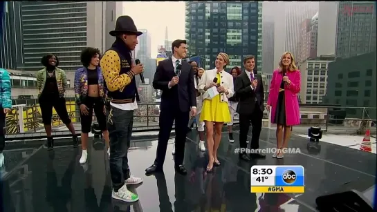 Pharrell Williams – Happy (GMA 07.04.2014)