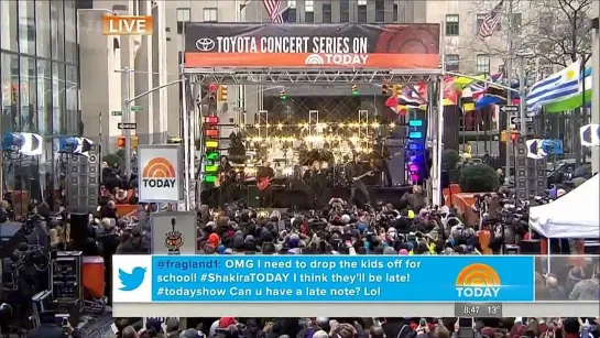 Shakira performs at Today Show 26.3.2014