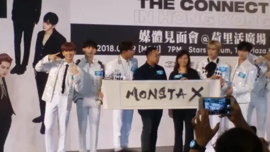 [VK][180709] MONSTA X fancam - Press Conference @ THE 2ND WORLD TOUR 'The Connect' in Hong Kong