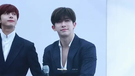 [VK][180302] MONSTA X fancam - Press Conference (Wonho focus) @ HSBC Women’s World Championship Music Festival 2018