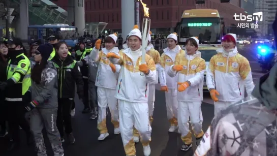 [VK][180113] MONSTA X PyeongChang 2018 Olympic Torch Relay @ tbsTV