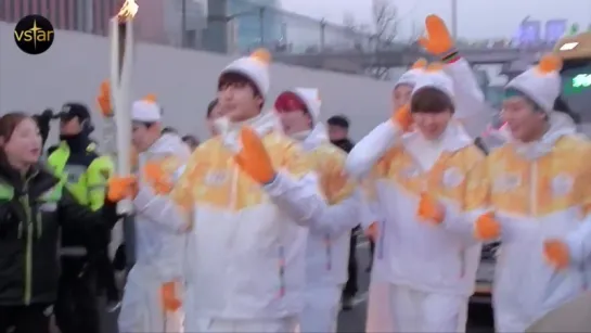 [VK][180113] MONSTA X PyeongChang 2018 Olympic Torch Relay @ Vstar