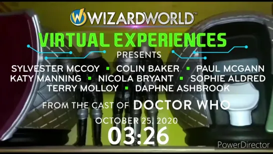 DOCTOR WHO cast Q+A _ SUN, OCTOBER 25TH _ 10AM PT, 1PM ET, 6PM BST