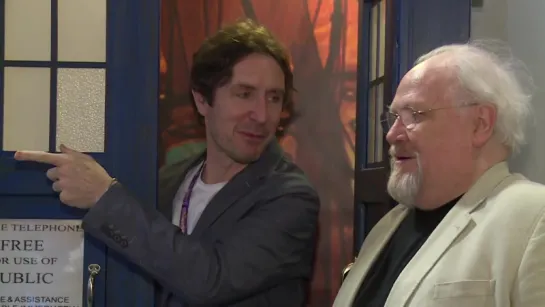 Doctor Who Stars Colin Baker & Paul McGann visit the T.A.R.D.I.S