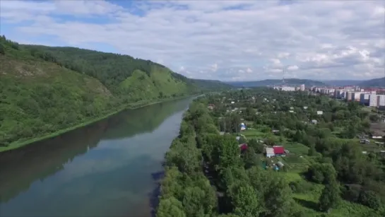 Западная Сибирь. (г. Междуреченск с высоты птичьего полёта)