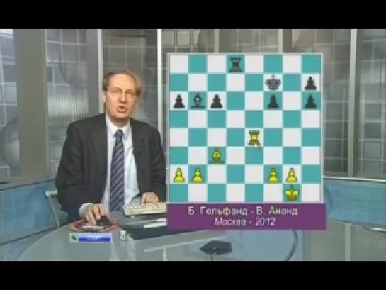 Матч на первенство мира В.Ананд - Б.Гельфанд (Москва, 2012). 6-ая партия ("Шахматное обозрение". Эфир от 18.05.2012)