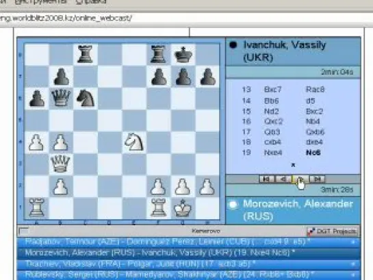Чемпионат мира по блицу (Алматы, 2008). 5-ый тур