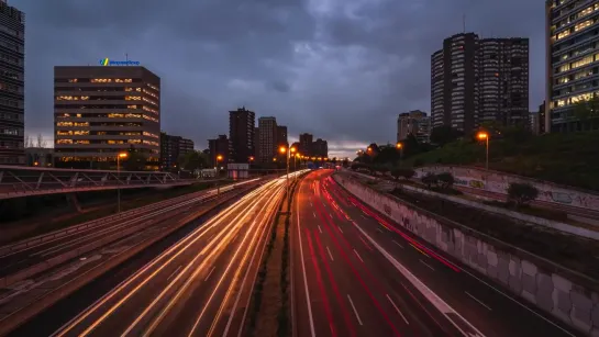 MADRID IN  OUT TIMELAPSE 4K. TIME LAPSE IN SPAIN